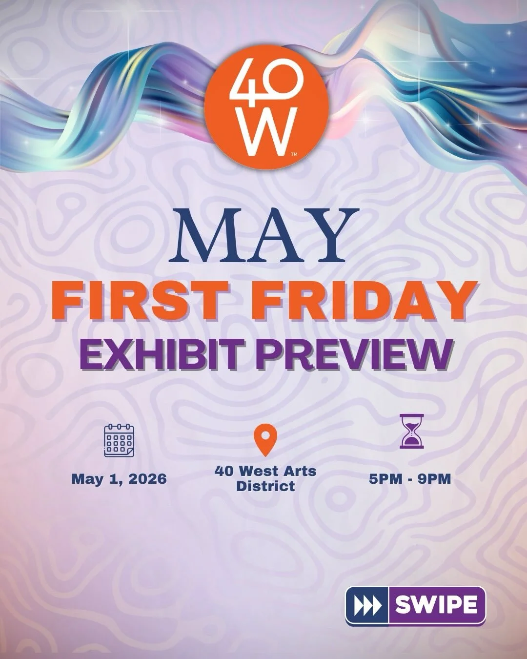 Your May First Friday preview is here🧡

The galleries are ready, the artists are hanging work and the whole district is about to come to life🌸

New exhibitions are opening across 40 West this month with local voices, fresh perspectives and the kind