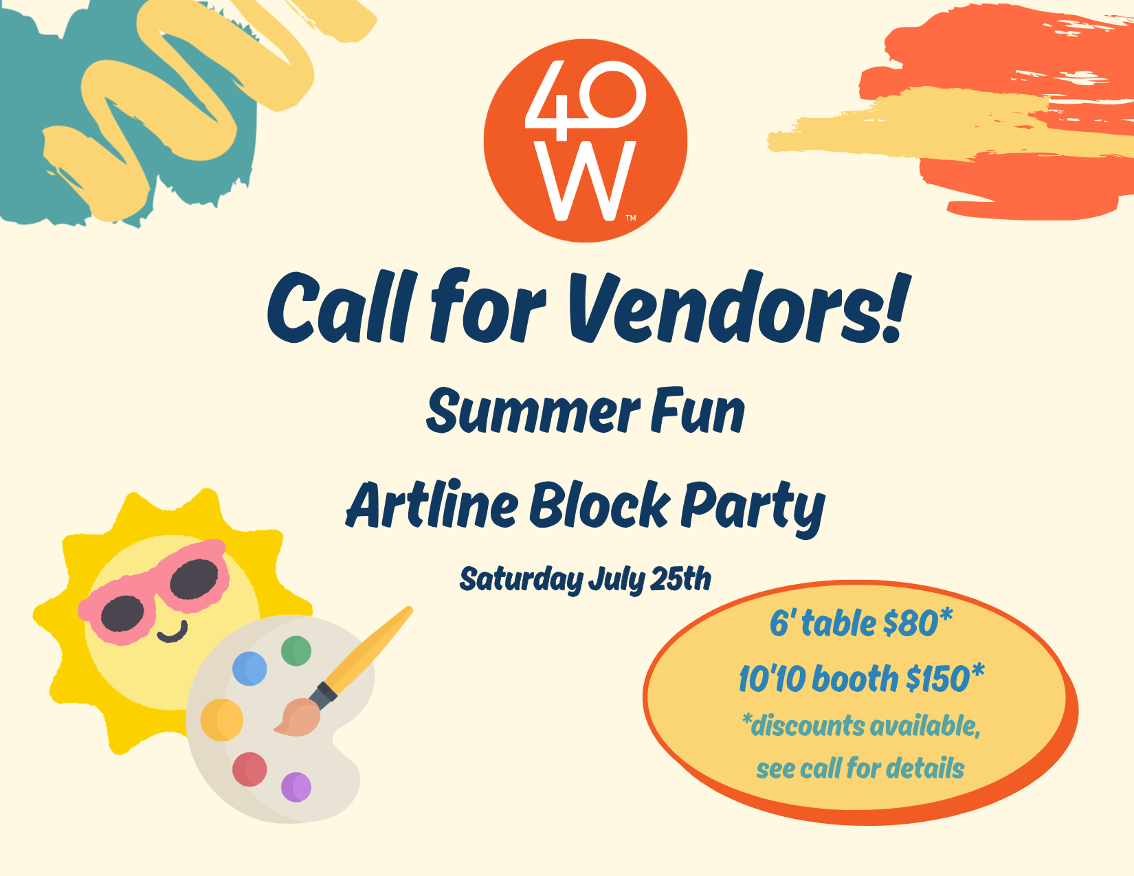 Call for Vendors: Summer Artline Block Party