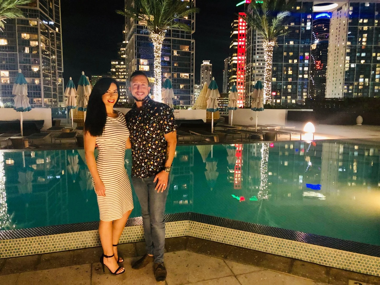 Janelle Arauz and Jason Valentin
