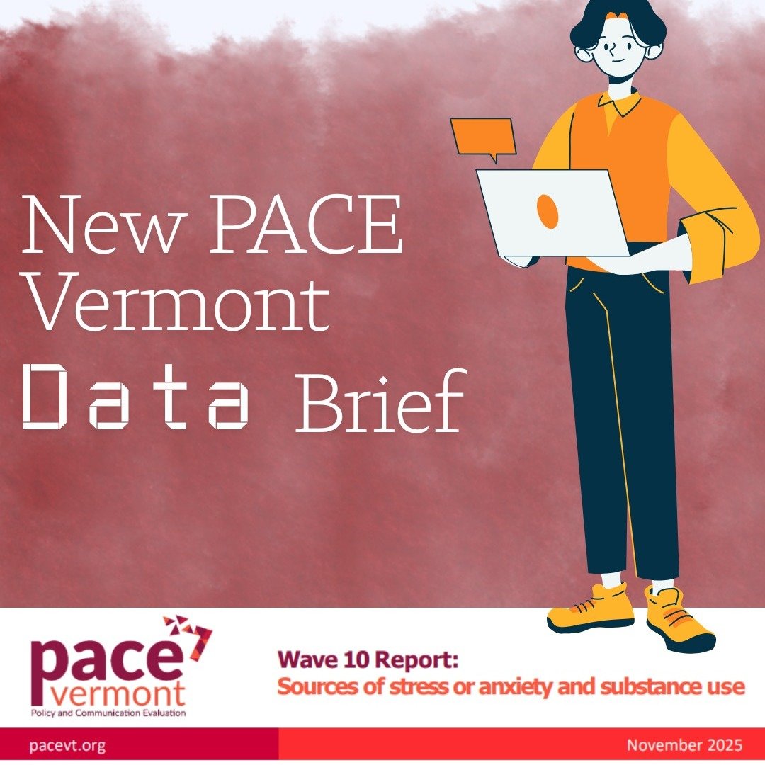 New PACE Vermont data brief alert!! 

Check out our most recent PACE report on substance use and sources of stress or anxiety among Vermont young people: https://www.pacevt.org/news #newfindings #Research #databrief