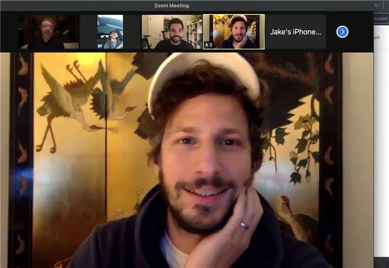  A cool part of this project was SNL alum Andy Samberg wanted to be involved in the writing. This is from one of several Zoom writing sessions I had with him during pre-production. (Editor’s Note: I don’t typically take unannounced screenshots on Zoo
