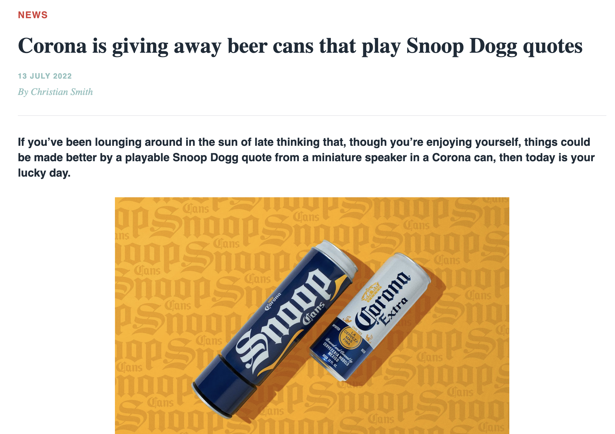 Snoop Cans IRL