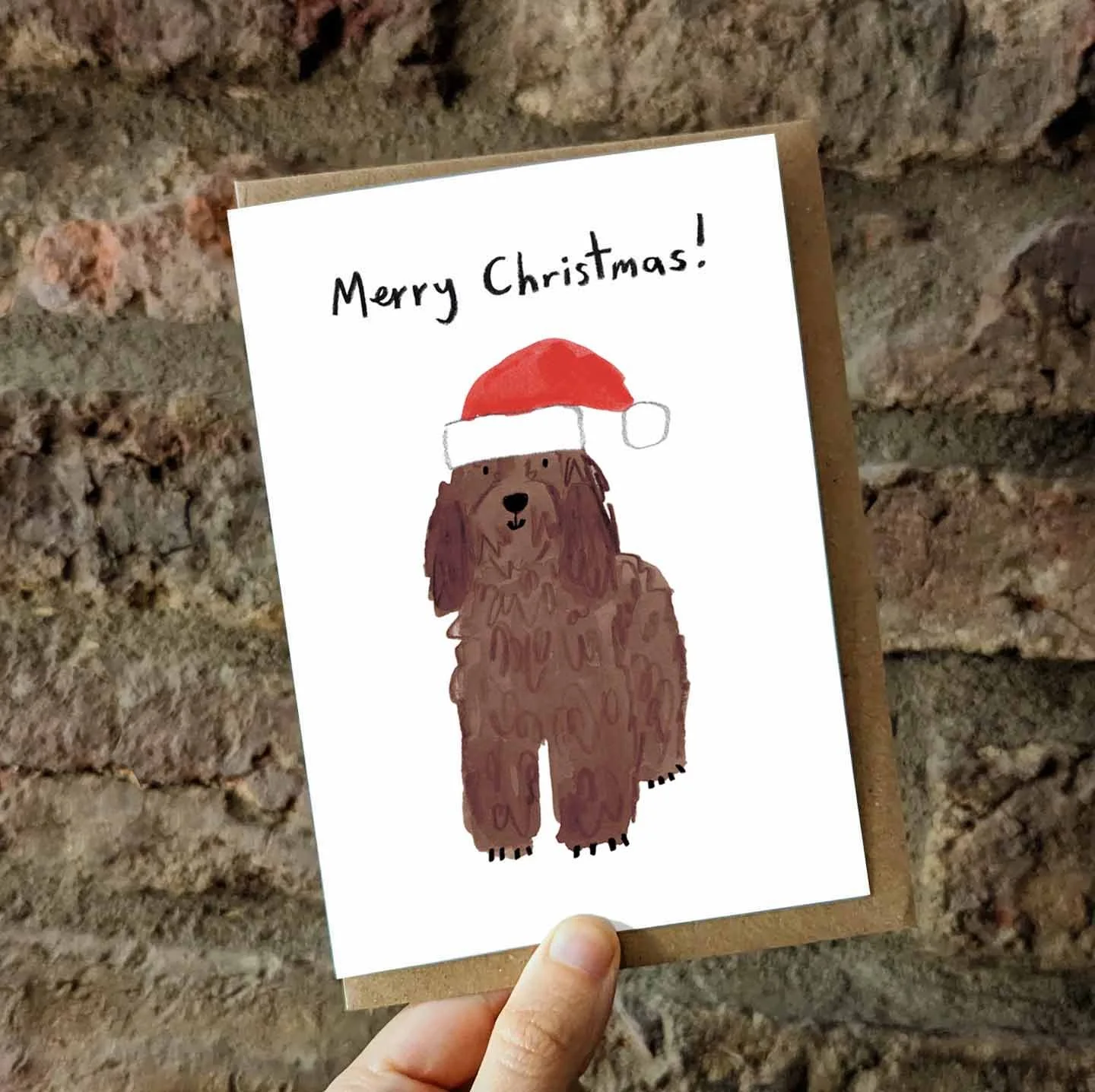 Brown cockapoo xmas card promo.jpg