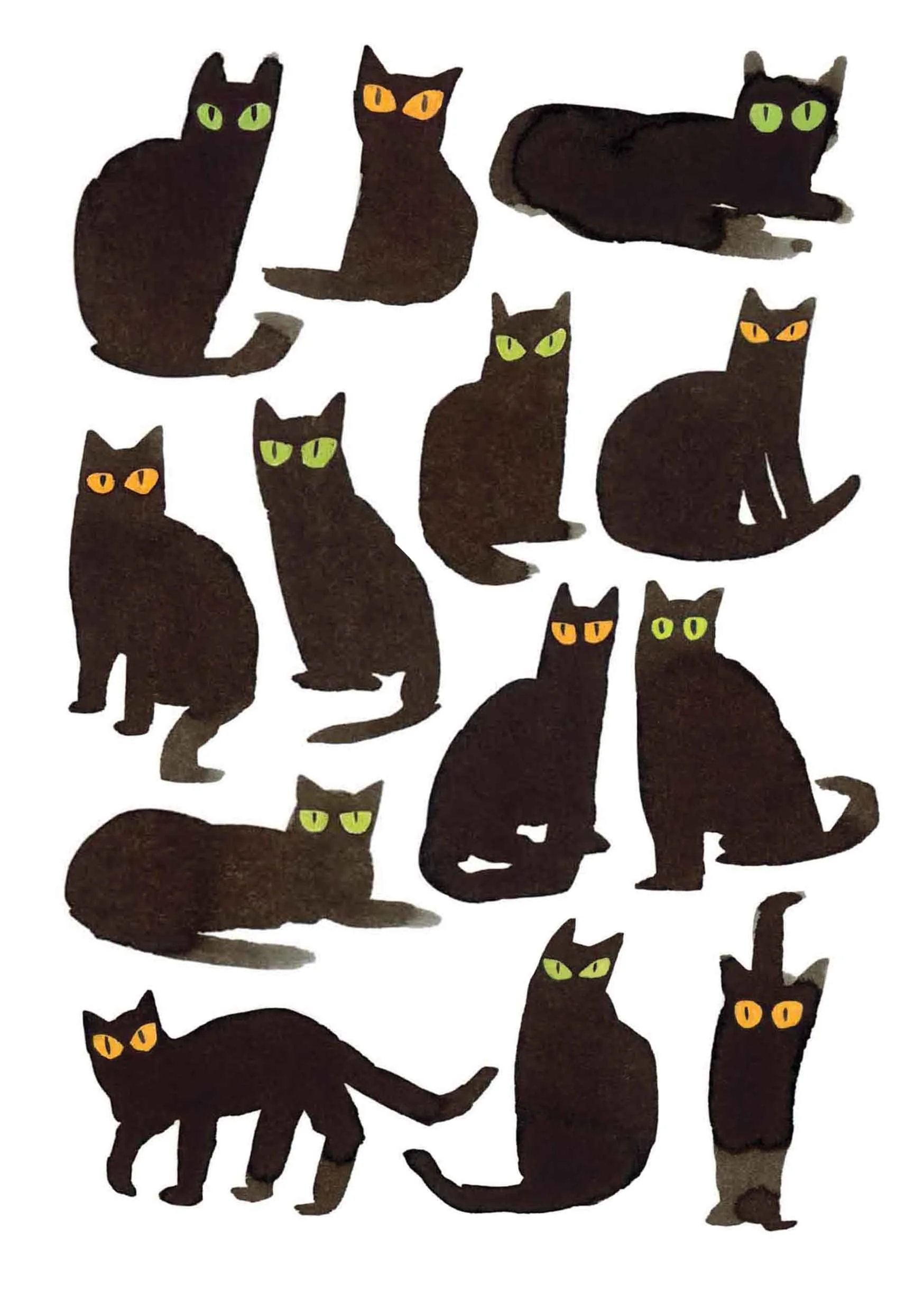 A5 Black Cats Print online.jpg