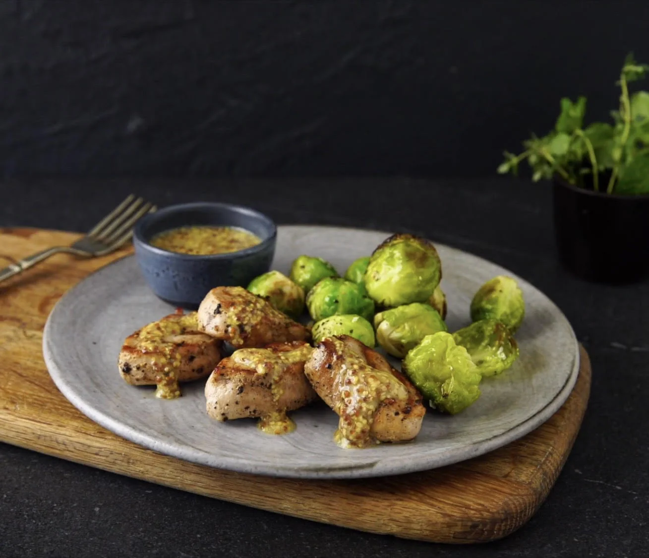 Pork Tenderloin &amp; Roasted Brussel Sprouts