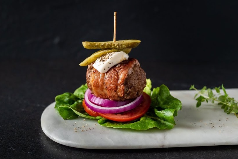 Bacon and Beef Burger Stack