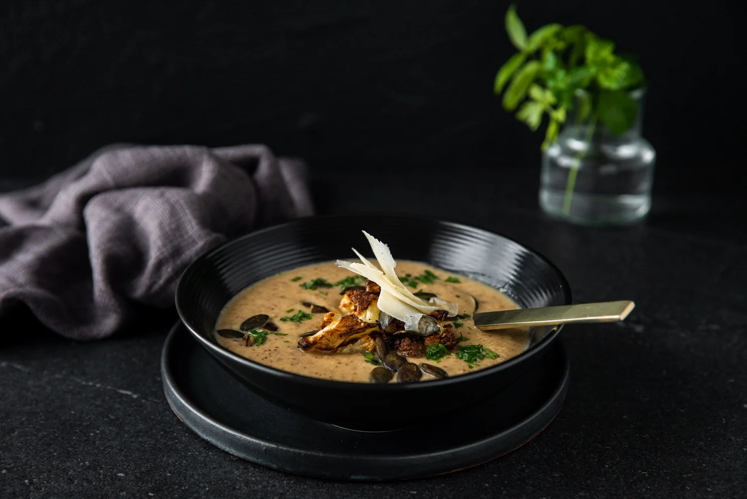 Roasted Cauliflower Soup