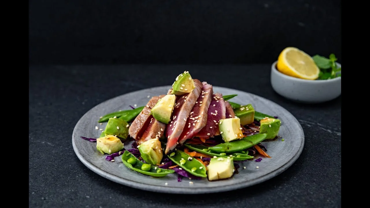 Seared Tuna, Avocado &amp; Greens