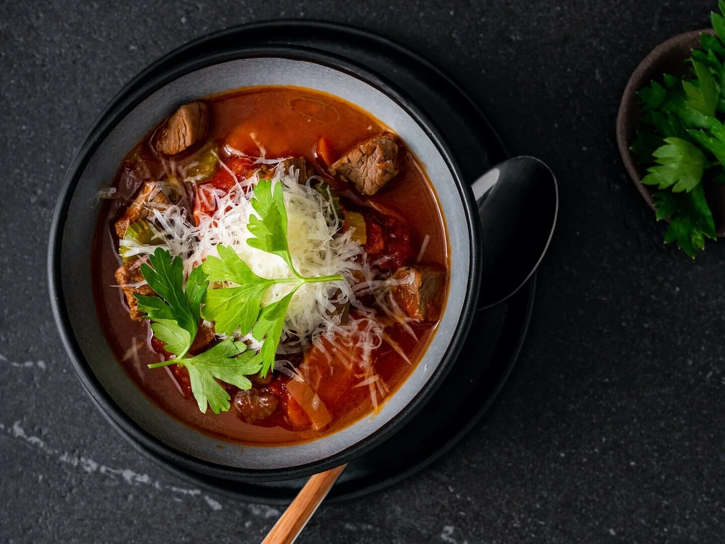 Braised Beef With Parmesan