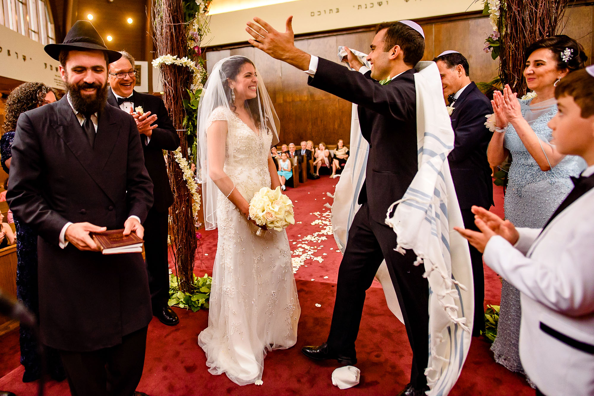 The Sephardic Temple jewish wedding ceremony