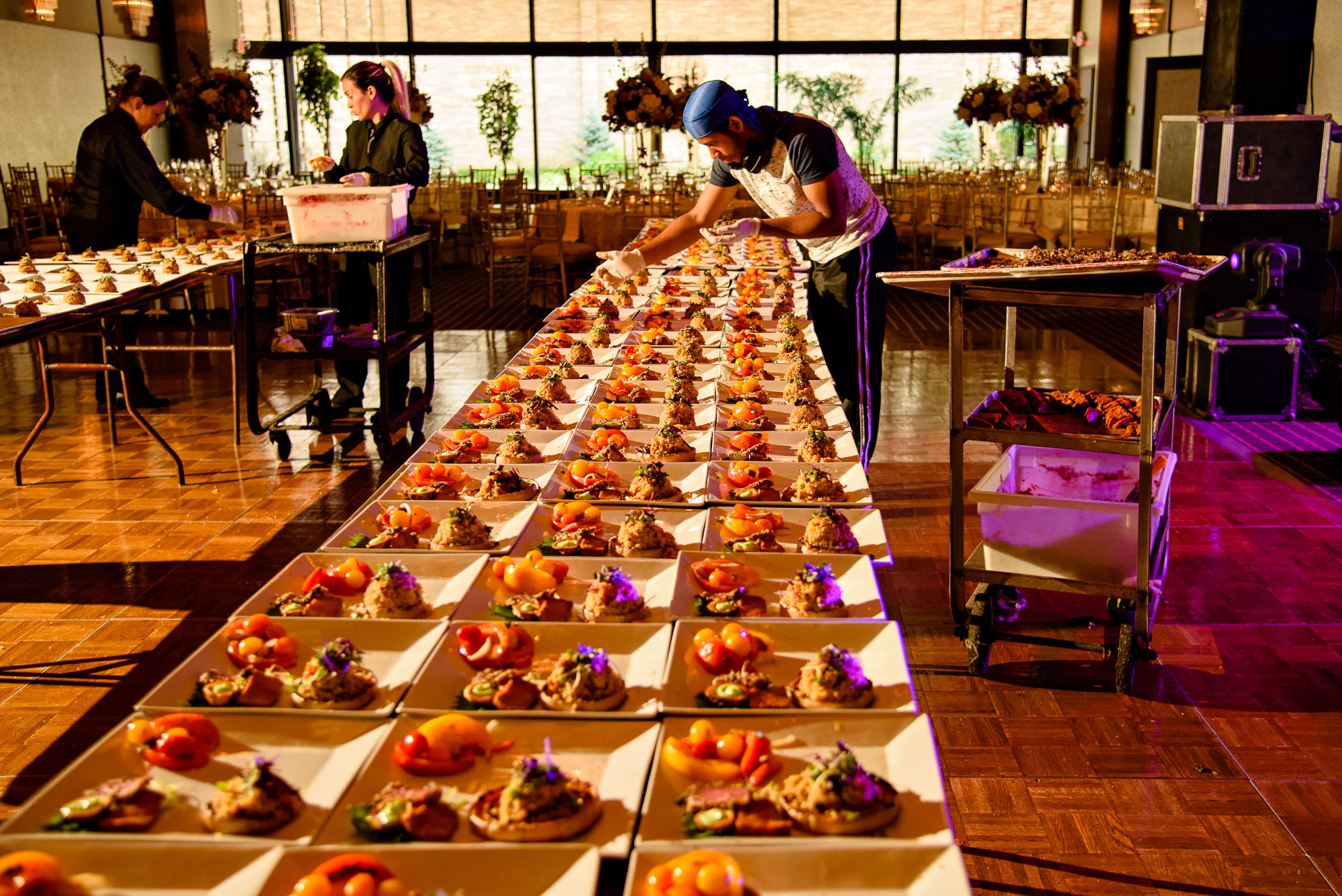 The Sephardic Temple reception preparations