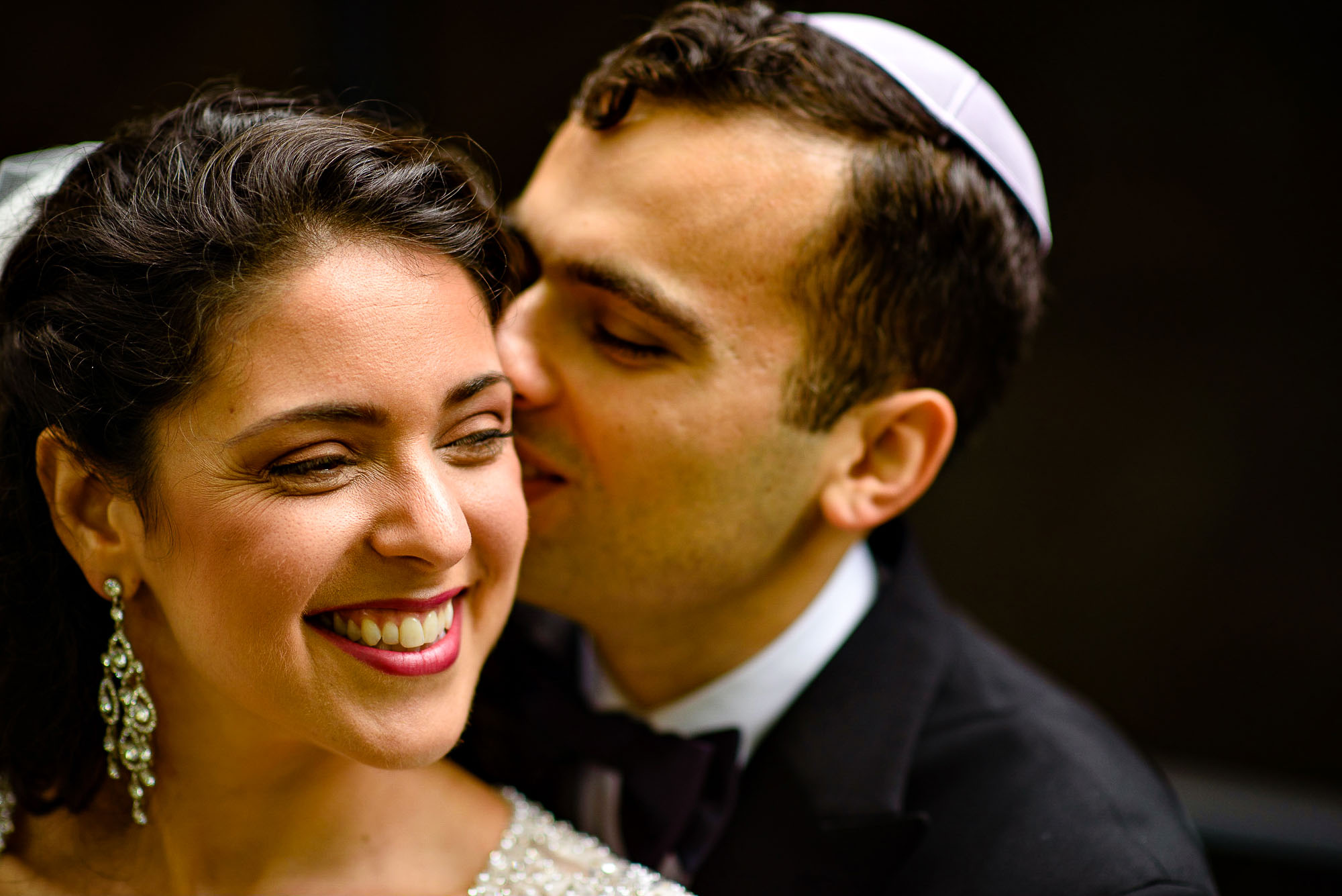 The Sephardic Temple wedding portrait