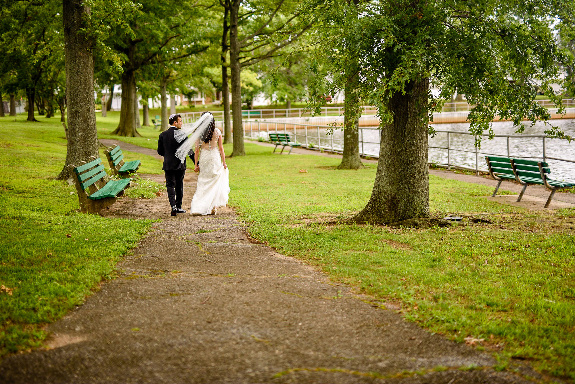 The Sephardic Temple wedding portrait