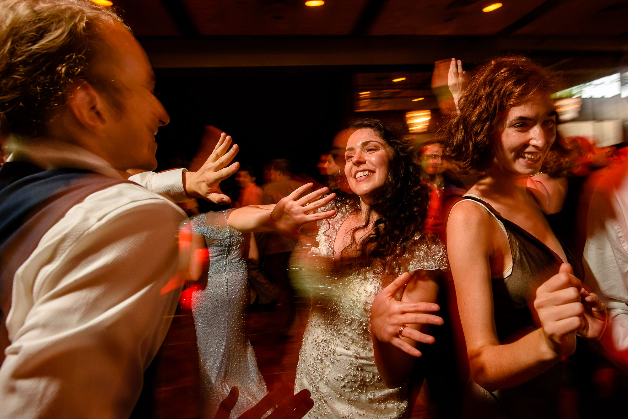 The Sephardic Temple wedding reception dance