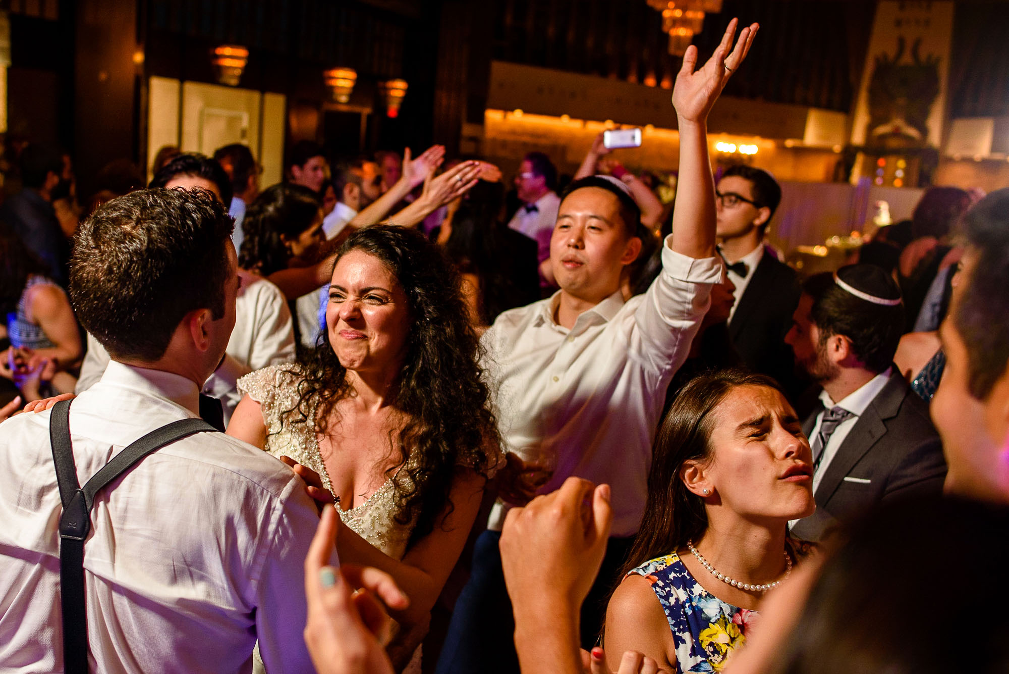 The Sephardic Temple wedding reception dance