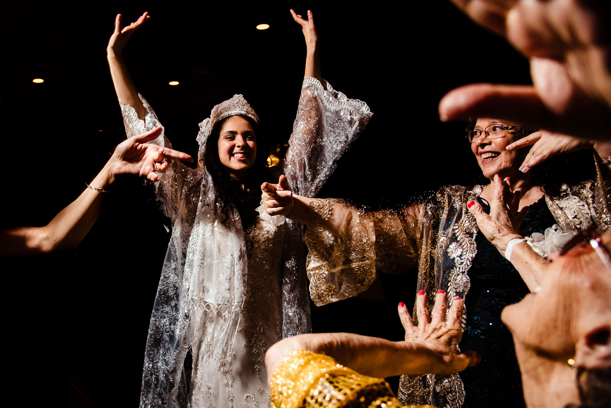 The Sephardic Temple wedding reception dance