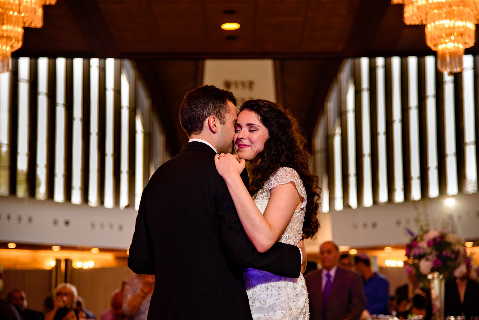 The Sephardic Temple wedding reception