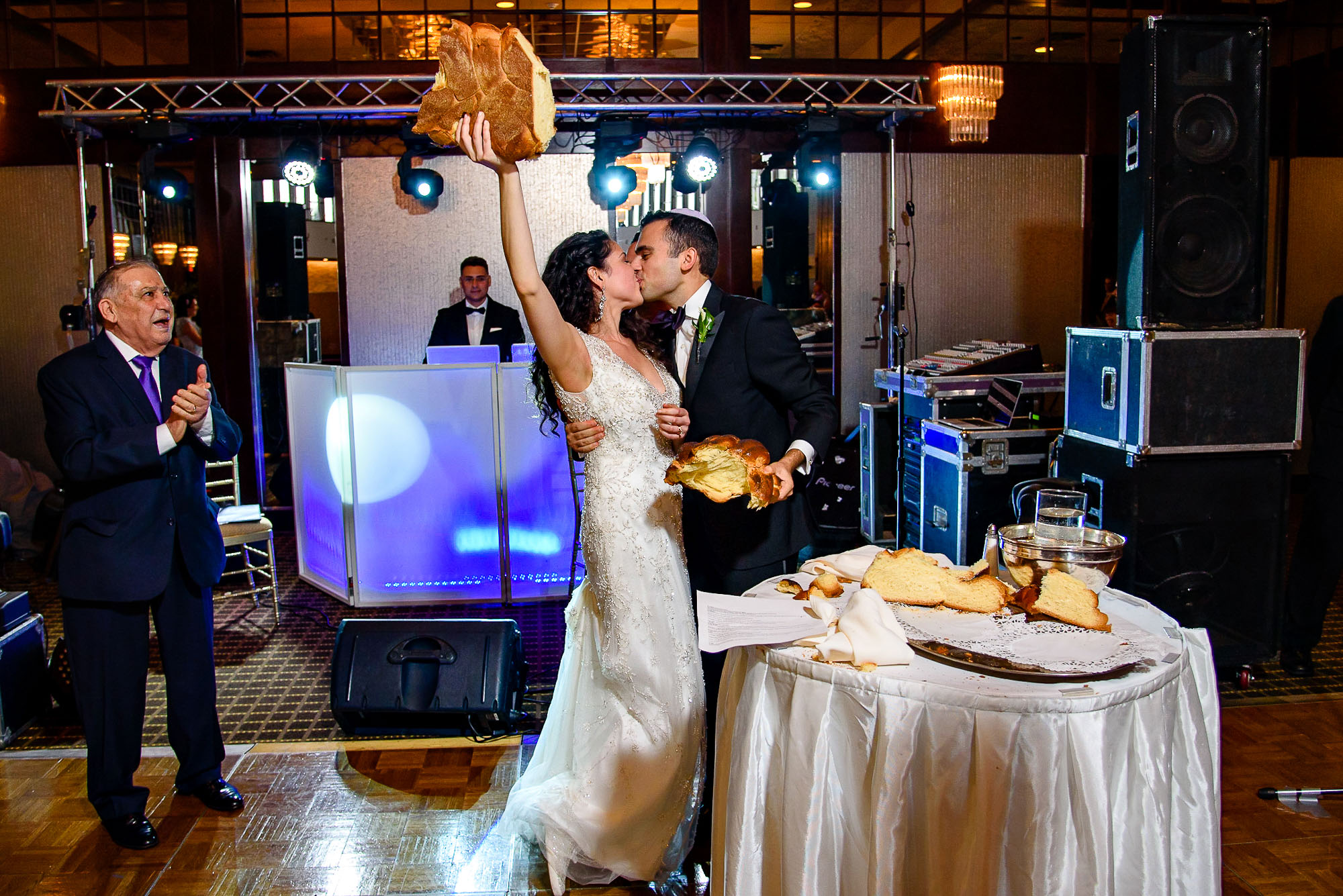 The Sephardic Temple wedding reception