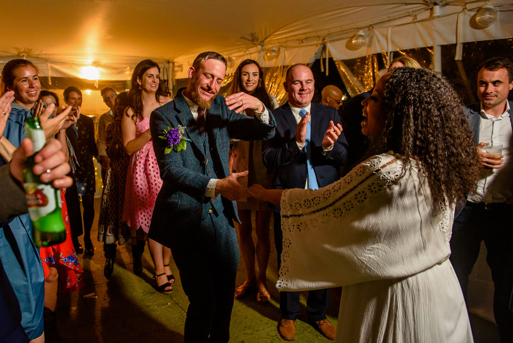 Onderdonk House Wedding bride and groom dance