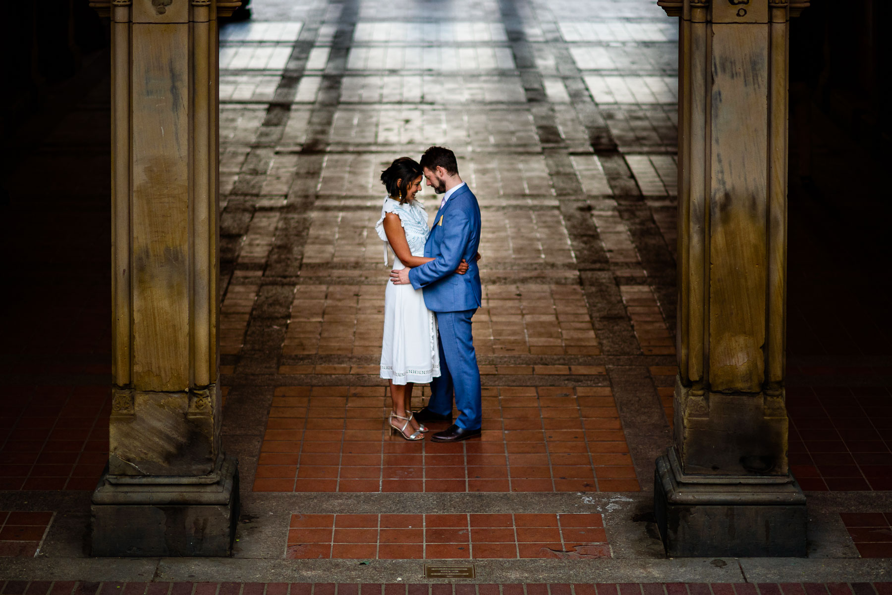 Central Park NYC Wedding portrait bethesda terrace 