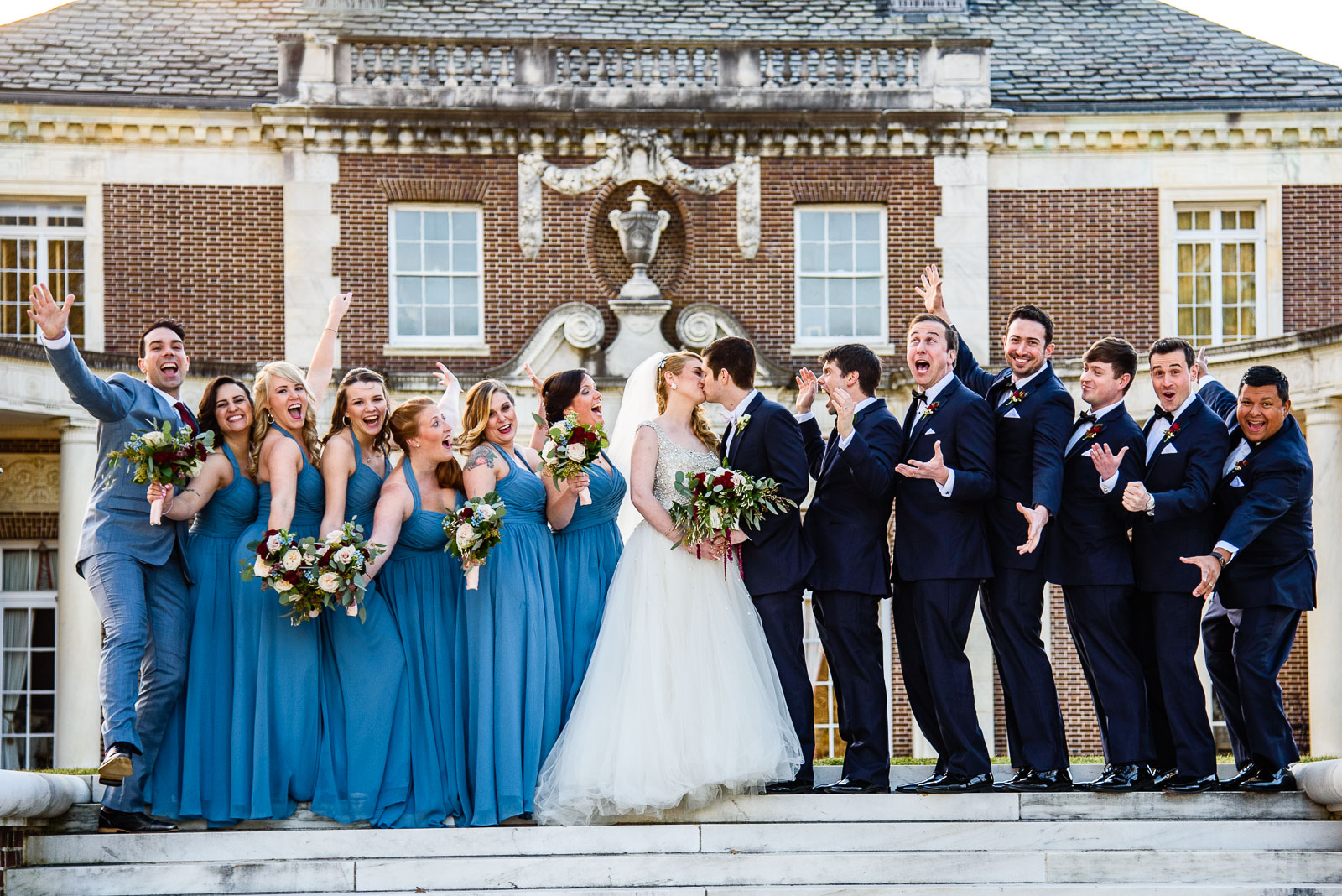 NYIT de Seversky Mansion Wedding bridal party
