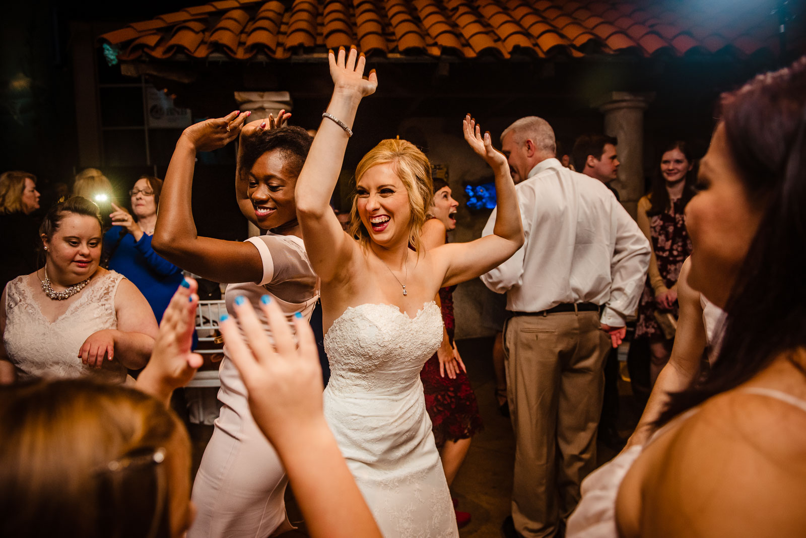 Bride dances