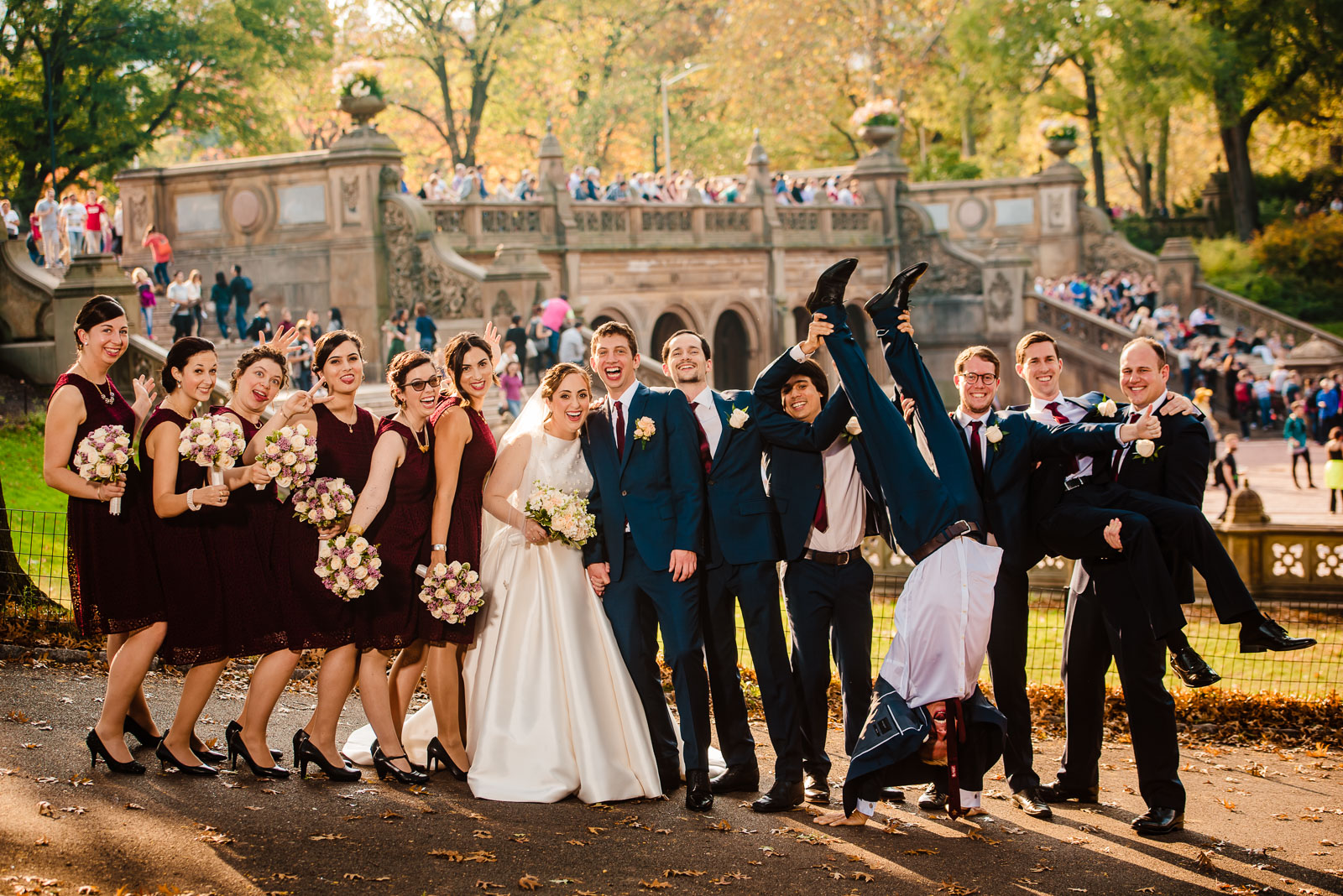 Bridal Party portrait at Central Park