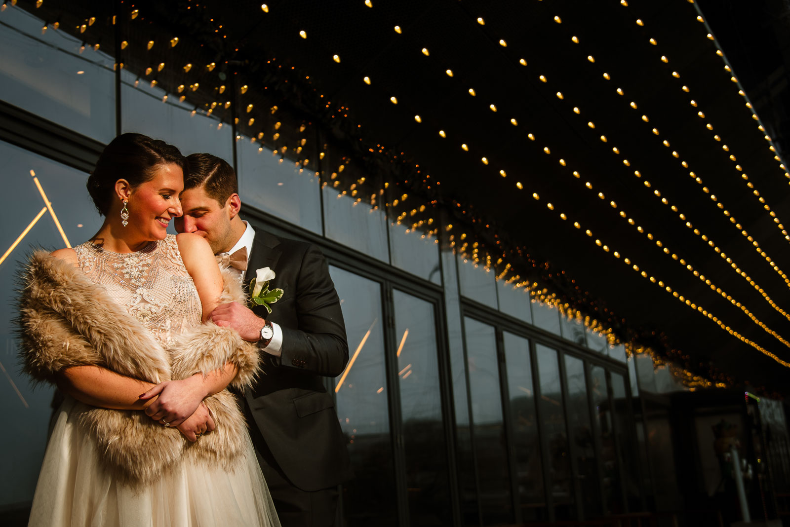 Bride and groom portrait