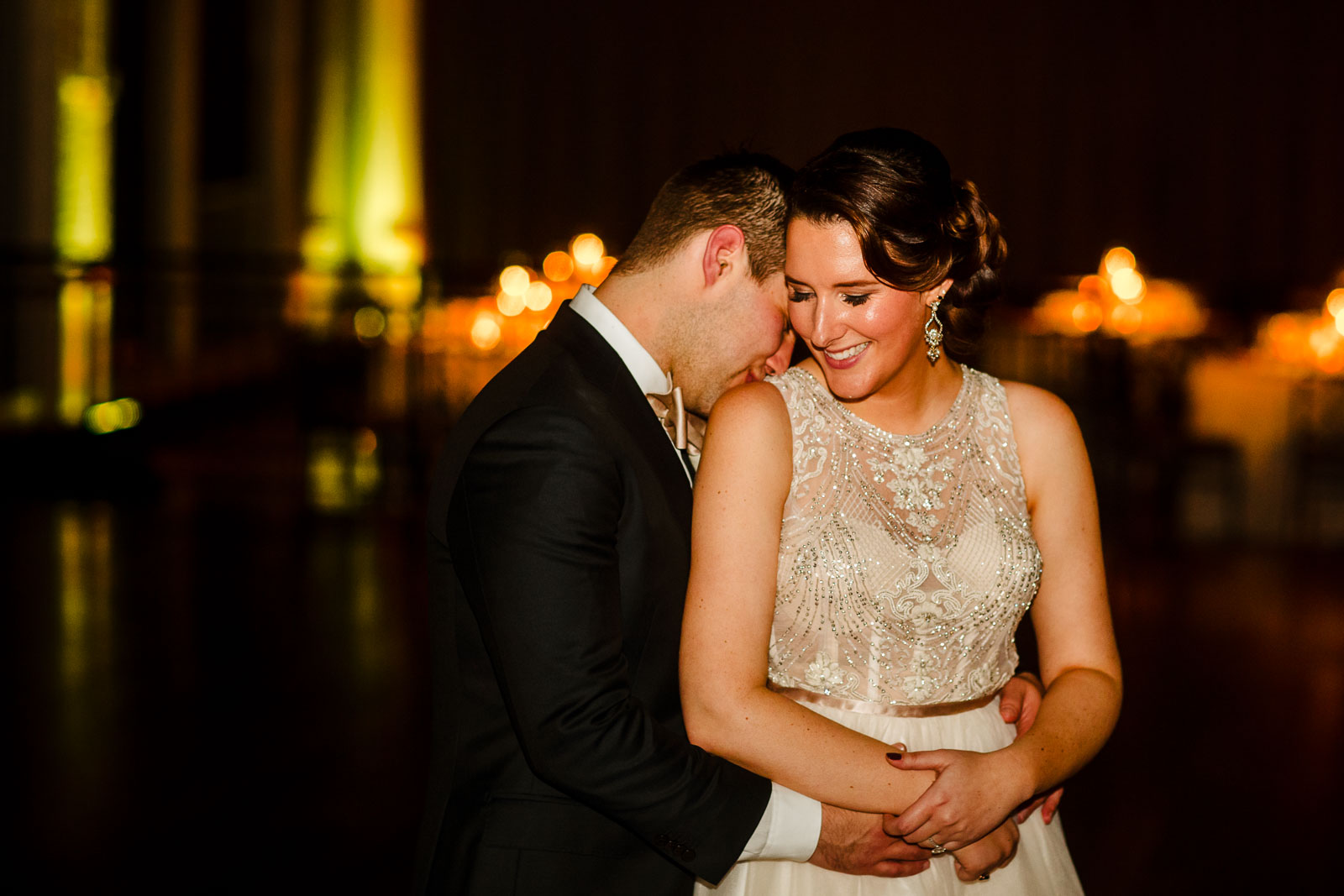 Bride and groom portrait 