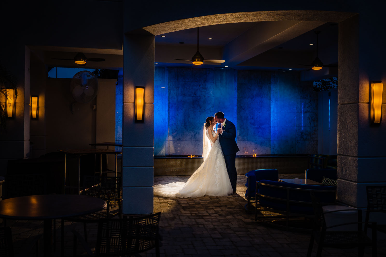 Bride and groom portrait