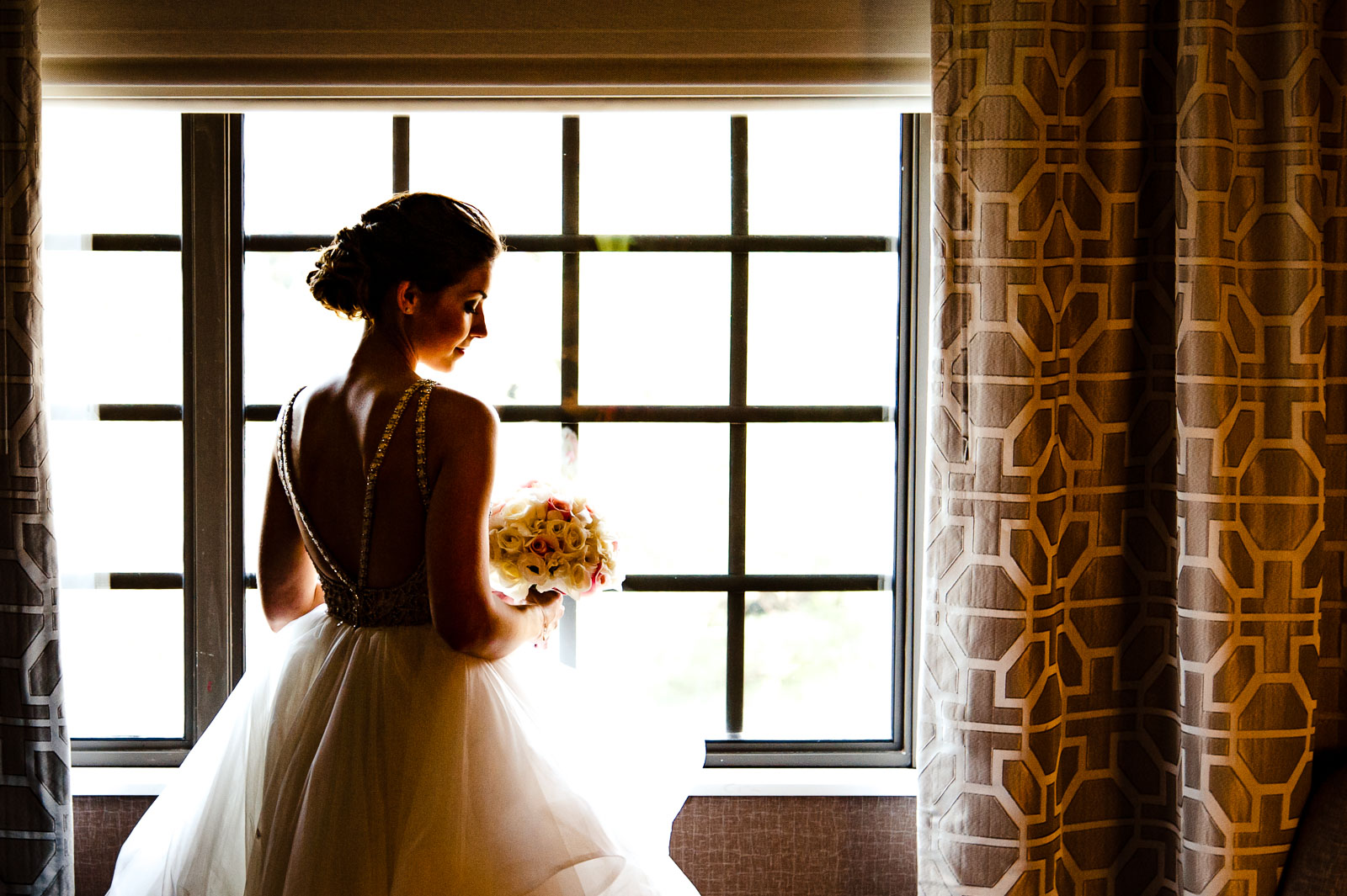 Bride's portrait in hotel