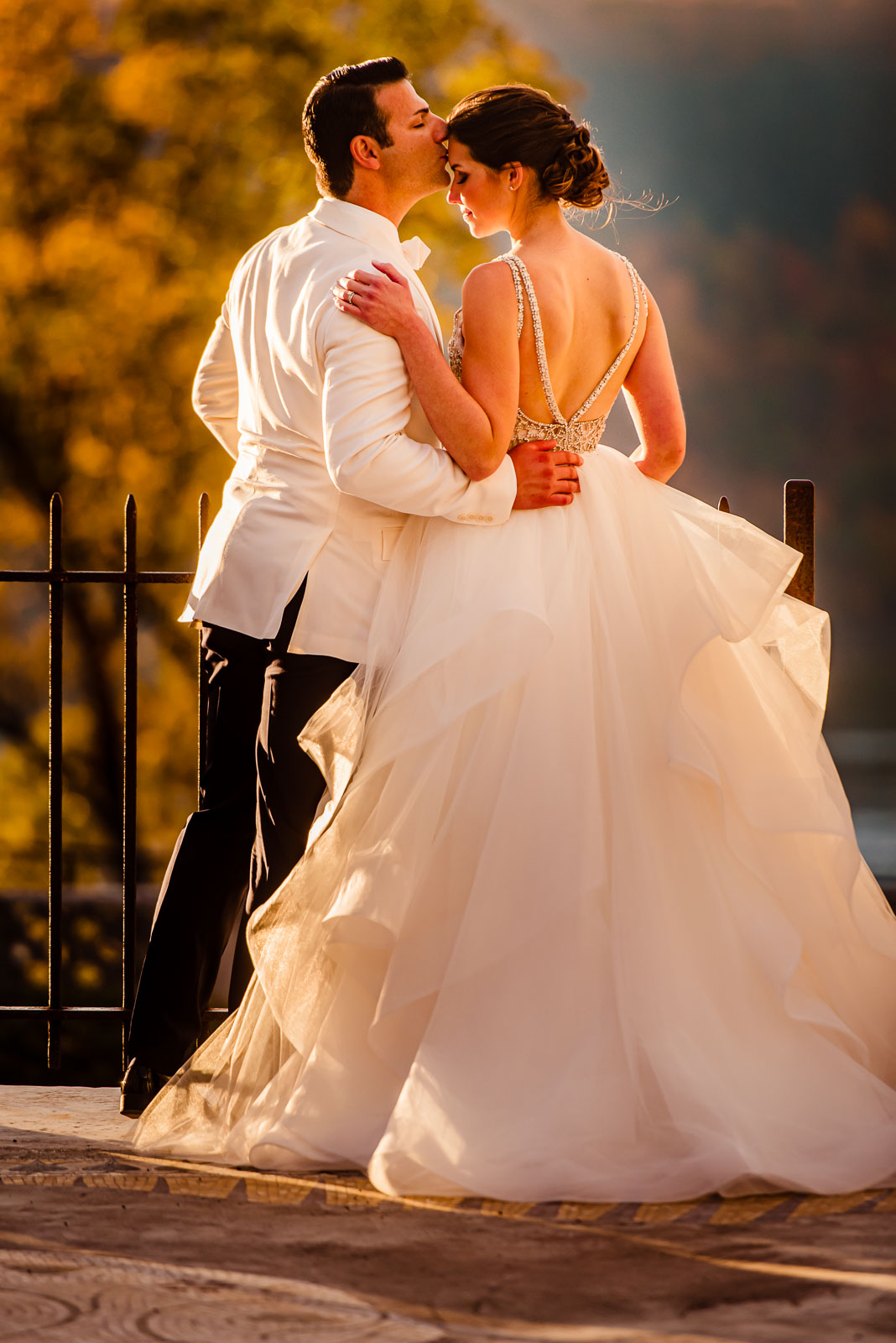 Bride and groom portrait