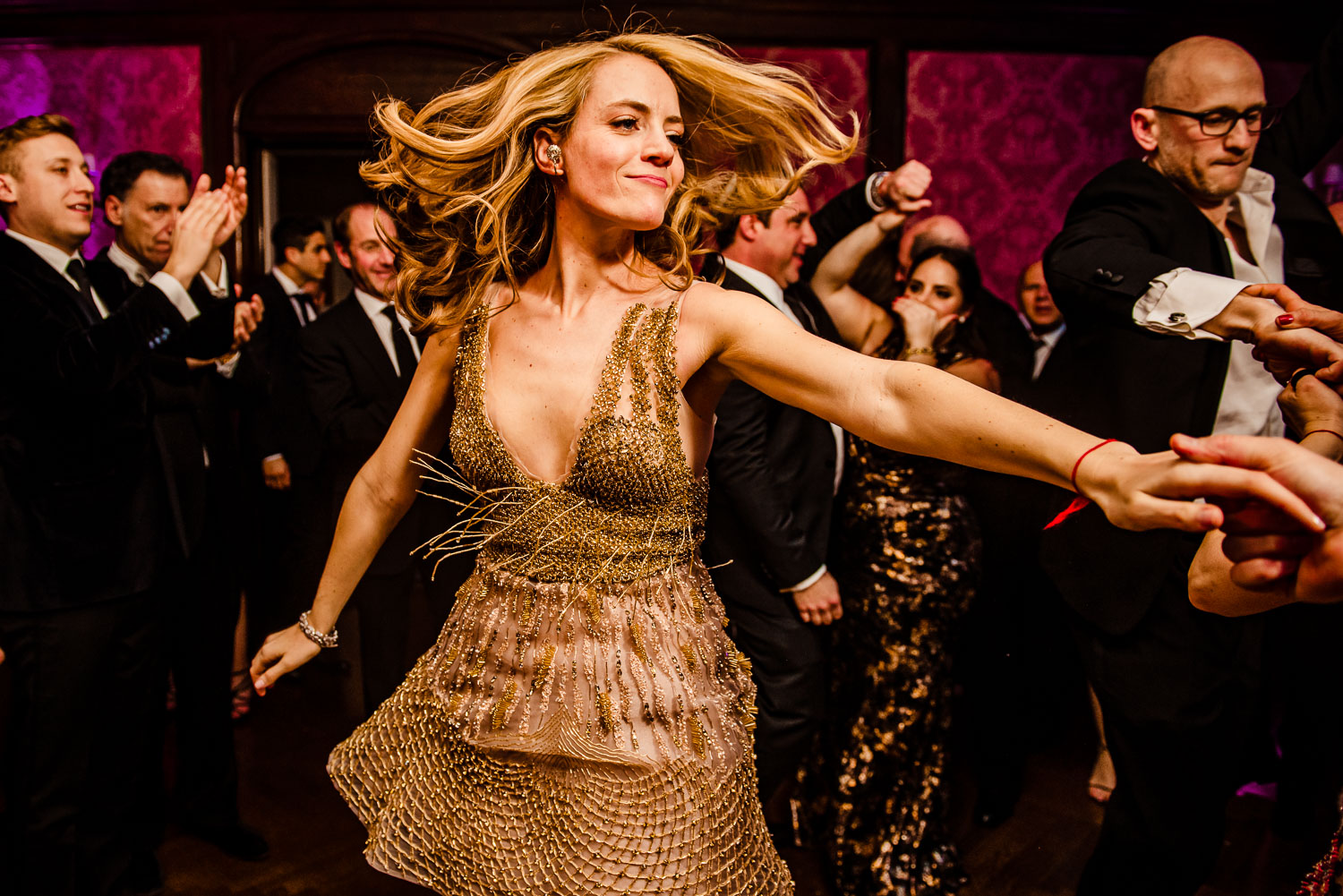 Bride spins on the dance floor