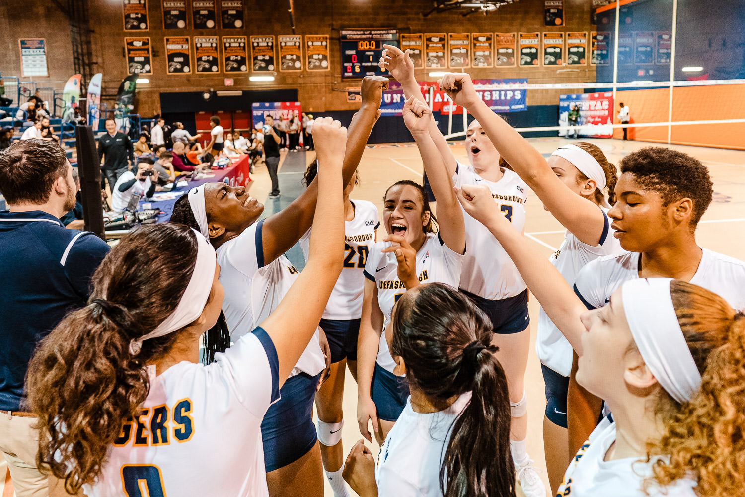 CUNYAC Championship vollyeball game: BMCC  vs Queensborough  