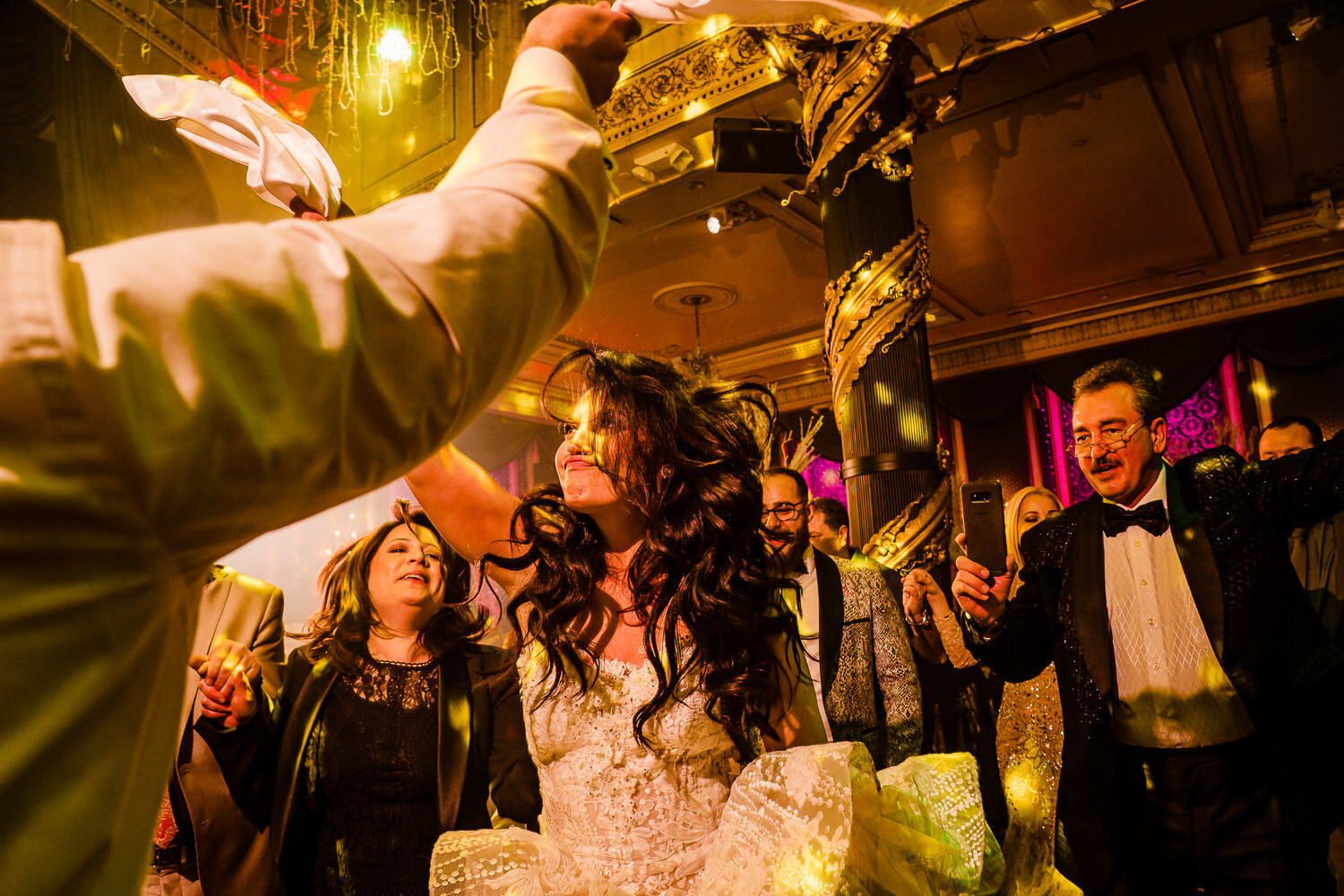 Bride dances at Baku Palace Restaurant