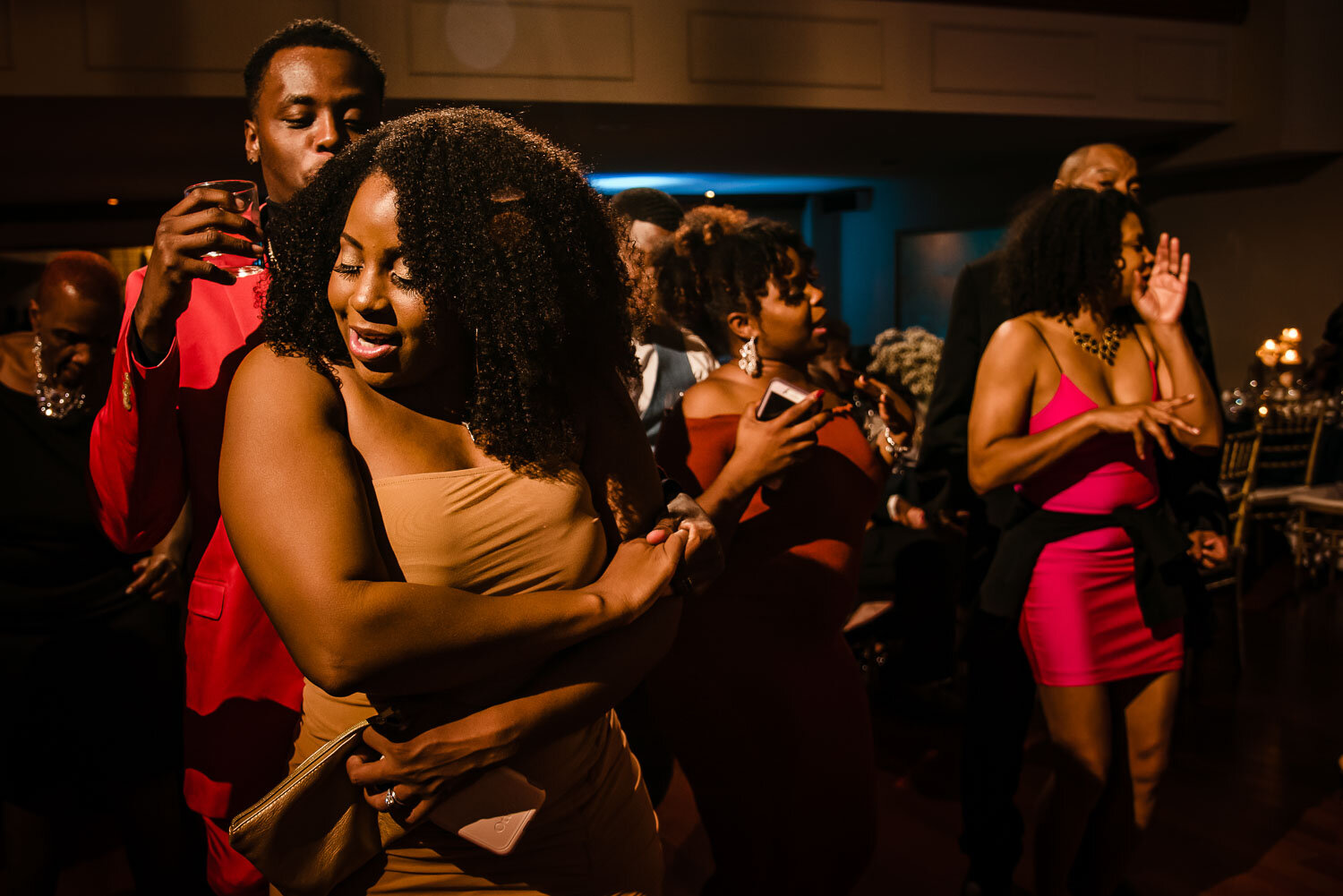 Guests dance at The Metropolitan Caterers in Glen Cove 