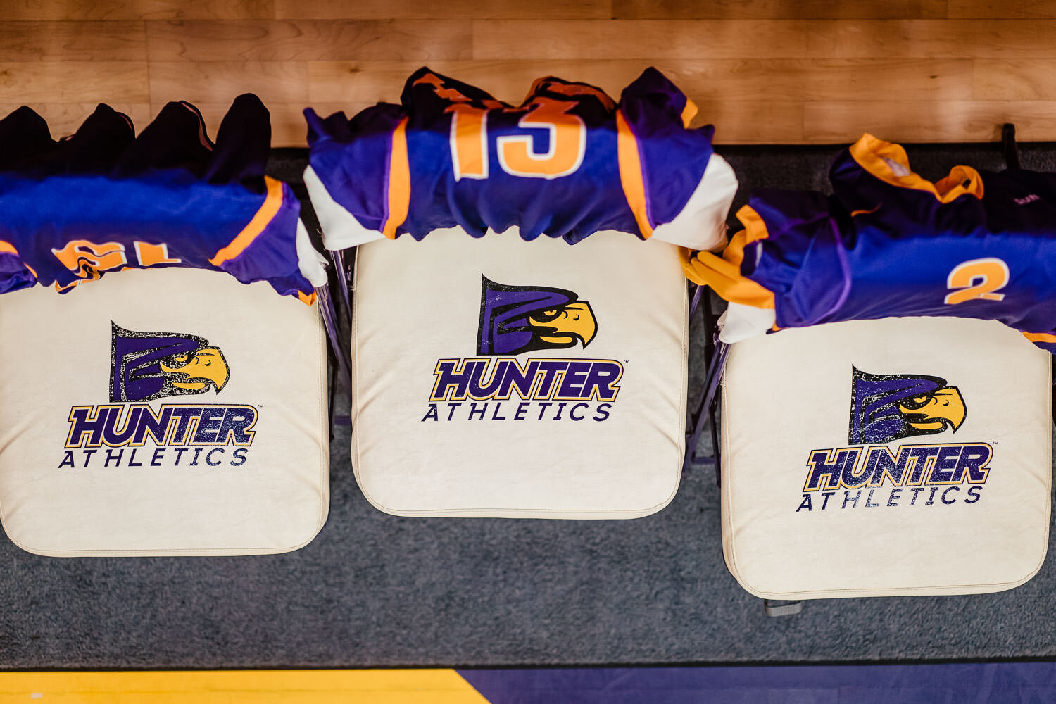 Hunter hawks chairs at CUNYAC Volleyball Championship