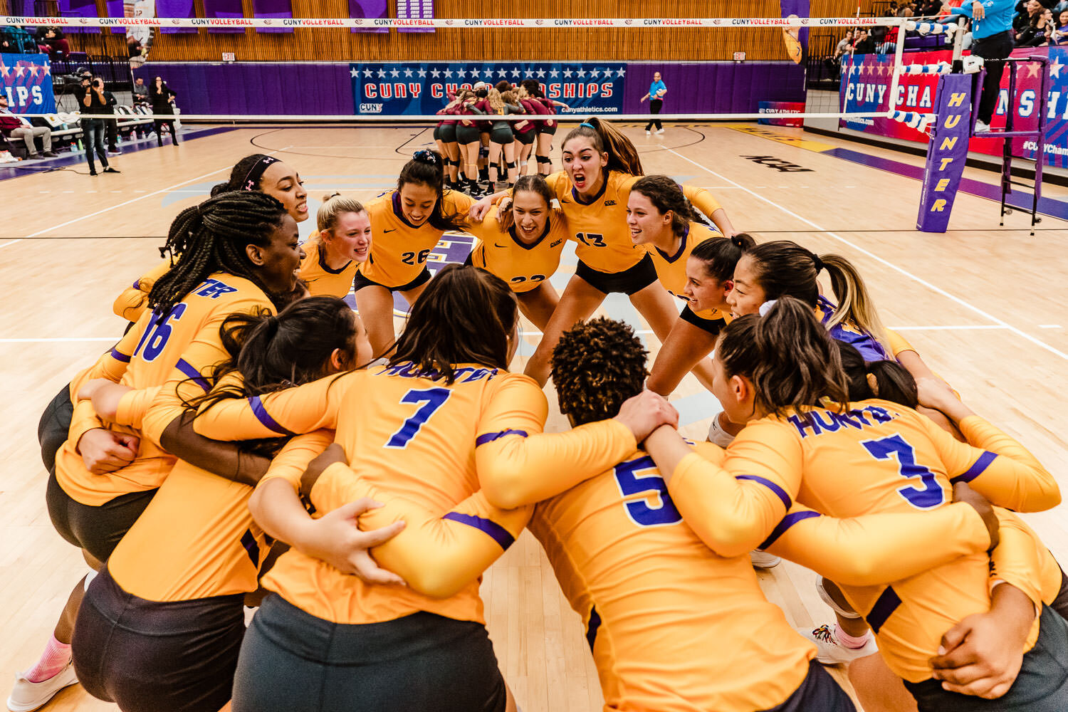 Hunter vs Brooklyn College final game of CUNYAC Volleyball Championship