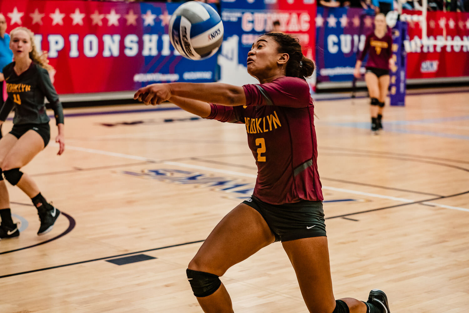 Hunter vs Brooklyn College final game of CUNYAC Volleyball Championship