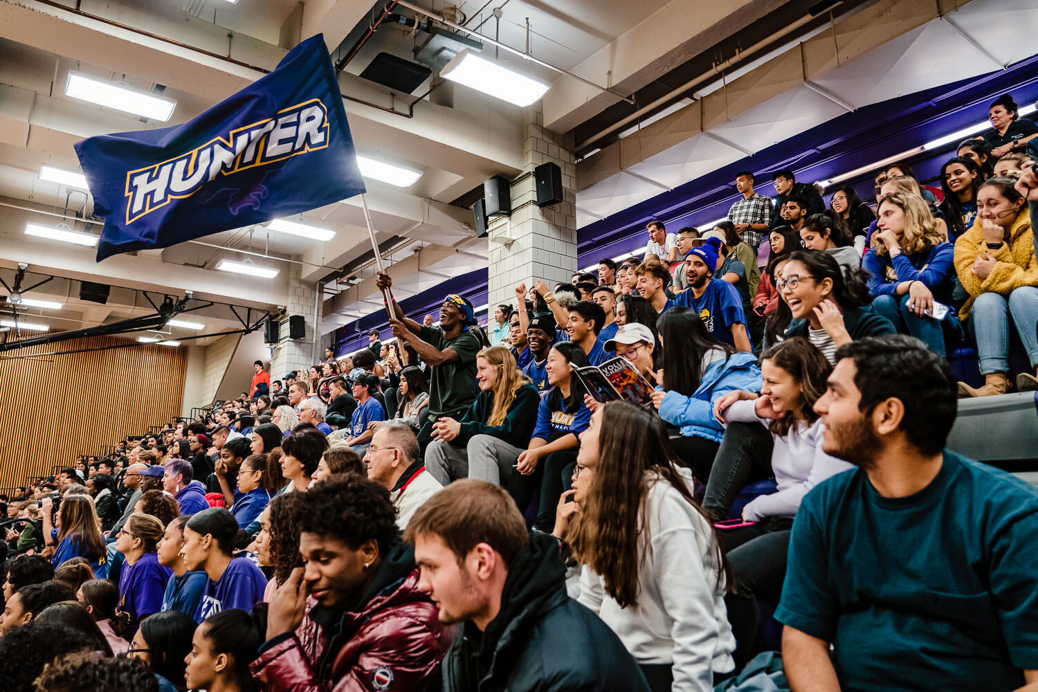 Hunter vs Brooklyn College final game of CUNYAC Volleyball Championship