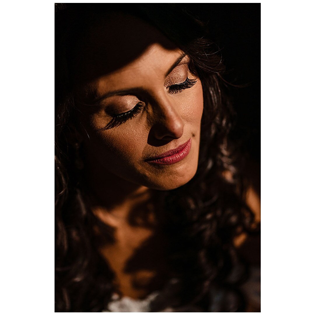 Bride's portrait in the sunlight