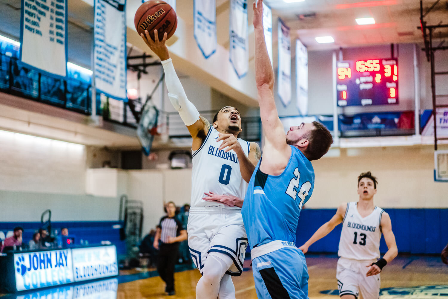 John Jay vs CSI men's basketball game at John Jay college