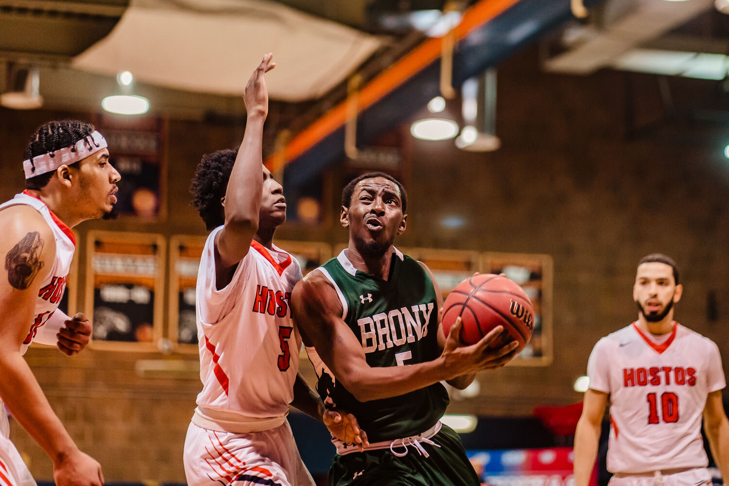 College Mens Baskebtall CUNY Athletics Conference Hostos vs Bronx