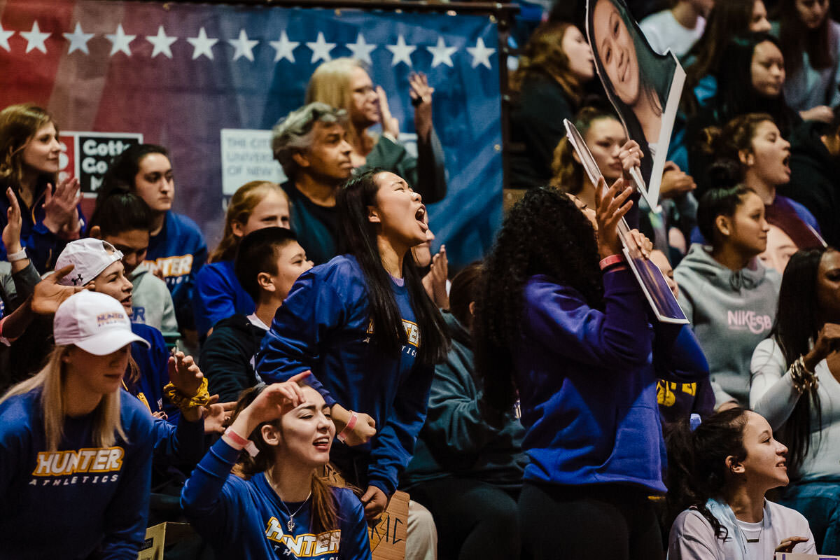 Brooklyn vs Hunter women's basketball CUNYAC Championship game at York College 