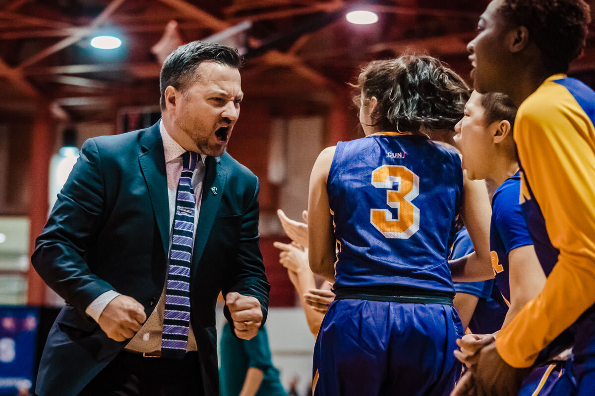 Brooklyn vs Hunter women's basketball CUNYAC Championship game at York College 