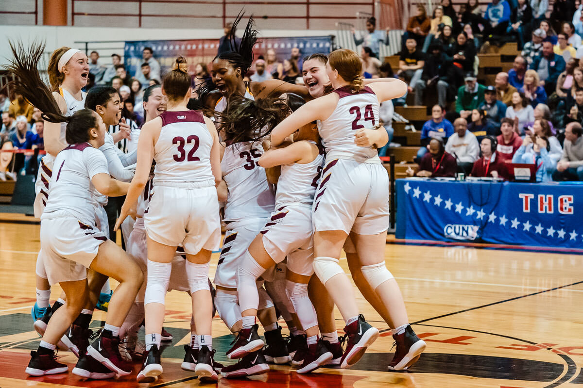 Brooklyn vs Hunter women's basketball CUNYAC Championship game at York College 