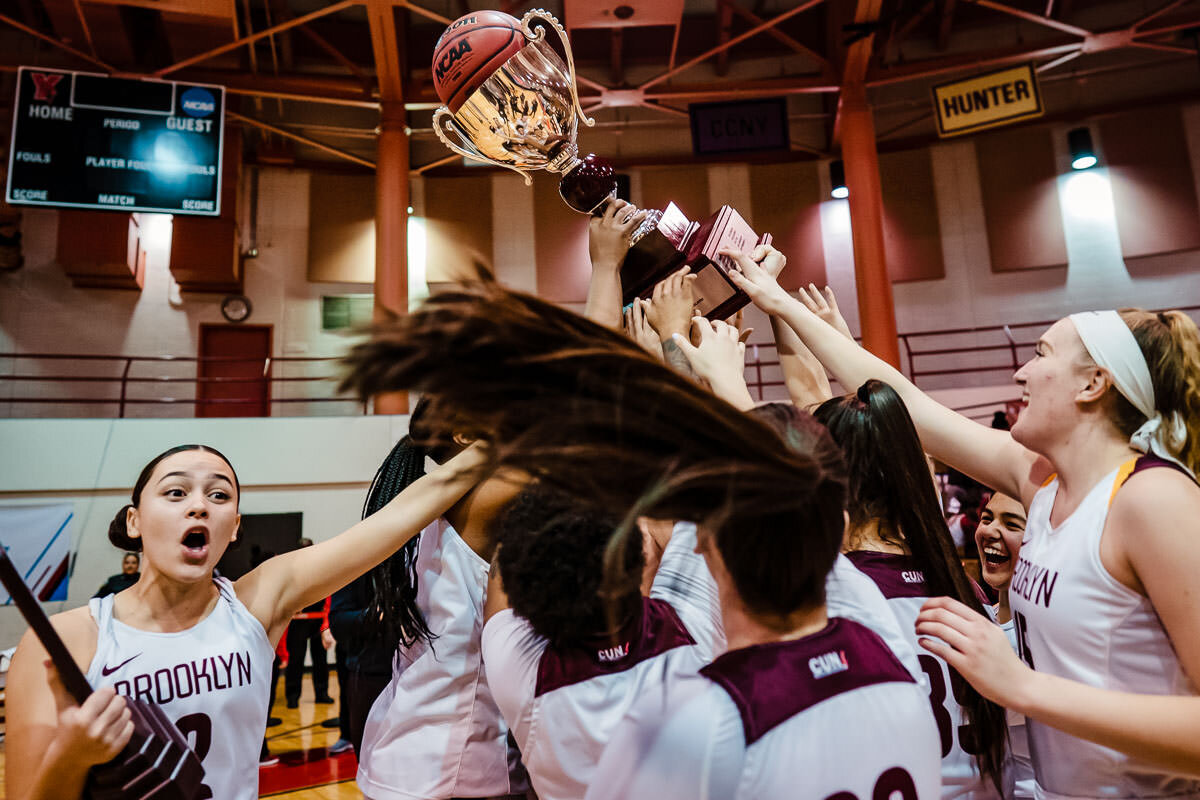 Brooklyn vs Hunter women's basketball CUNYAC Championship game at York College 