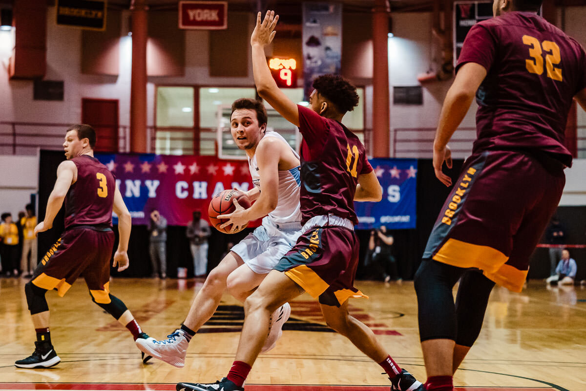 Brooklyn vs Baruch men's basketball CUNYAC Championship game at York College 