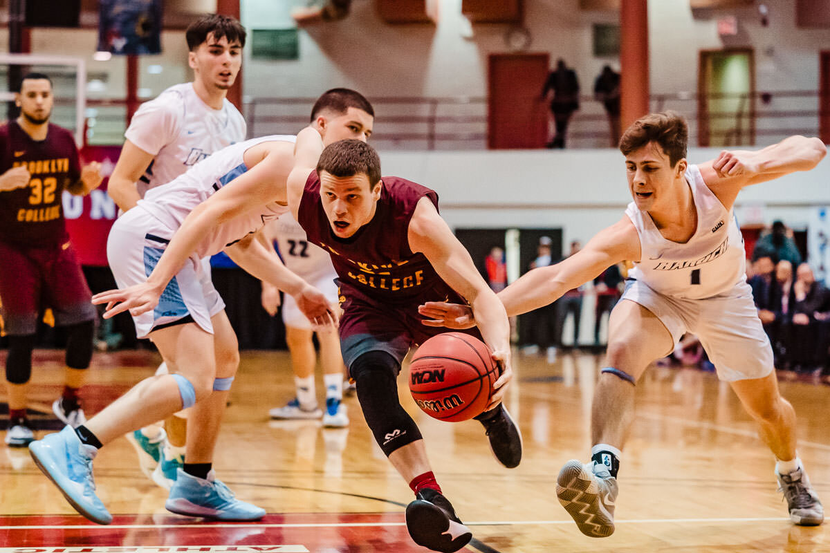 Brooklyn vs Baruch men's basketball CUNYAC Championship game at York College 