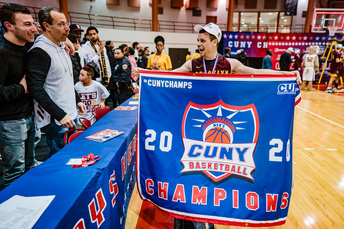 Brooklyn vs Baruch men's basketball CUNYAC Championship game at York College 